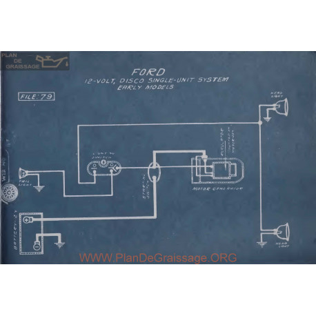 Ford Early 12volt Schema Electrique Disco Single