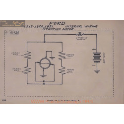 Ford Schema Eelctrique 1919 1920 1921