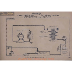 Ford Schema Electrique 1919 1920 1921 Generator Cut Out