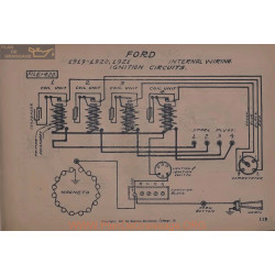 Ford Schema Electrique 1919 1920 1921 Ignition