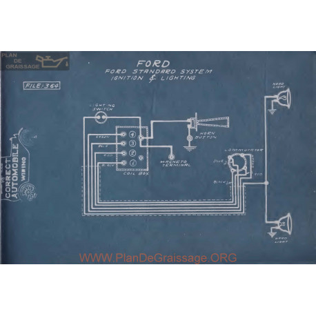 Ford Strandard Ignition Lighting Schema Electrique