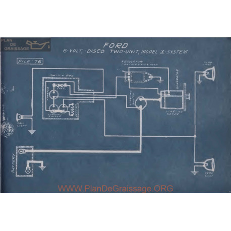 Ford X 6volt Schema Electrique Disco Two Unit