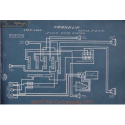 Franklin 2 D H M 12volt Schema Electrique 1913 1914 Entz