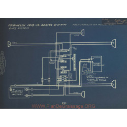 Franklin 2 D N M Schema Electrique 1913 1914 Entz