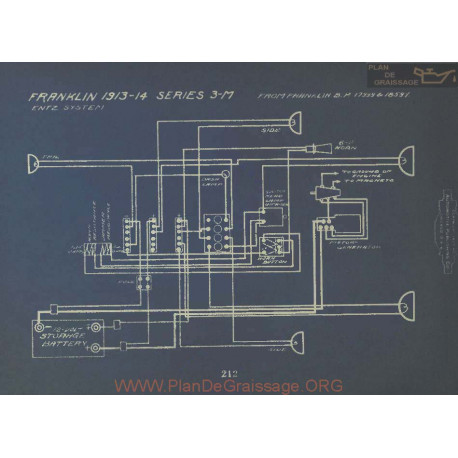 Franklin 3m Schema Electrique 1913 1914 Entz