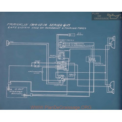 Franklin 6m Runabout Touring Schema Electrique 1914 1915 1916