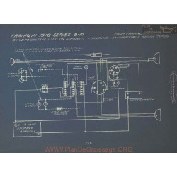 Franklin 8m Touring Sedan Convertible Schema Electrique 1916 Dyneto