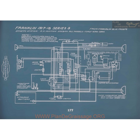 Franklin 9 Schema Electrique 1917 1918