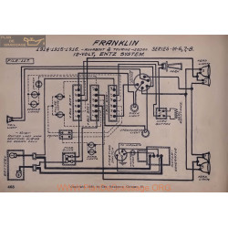 Franklin M6 M7 M8 12volt Schema Electrique 1914 1915 1916 Entz