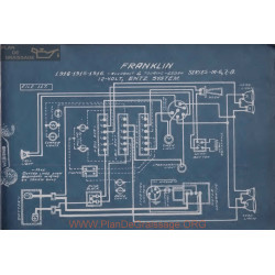 Franklin M6 M7 M8 Touring Sedan 12volt Schema Electrique 1914 1915 1916 Entz