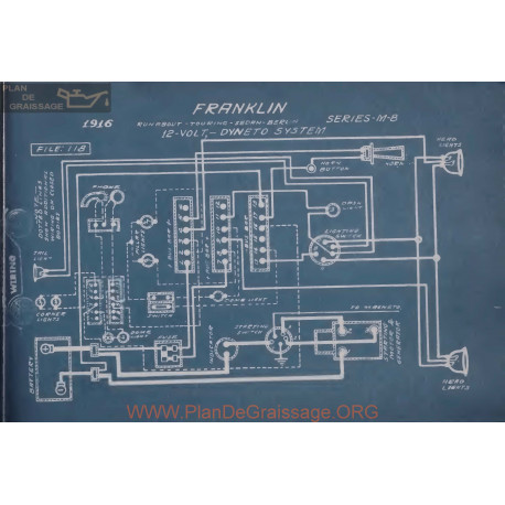 Franklin M8 12volt Schema Electrique 1916 Dyneto