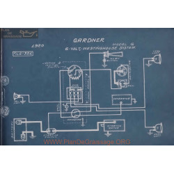 Gardner G 6volt Schema Electrique 1920 Westinghouse