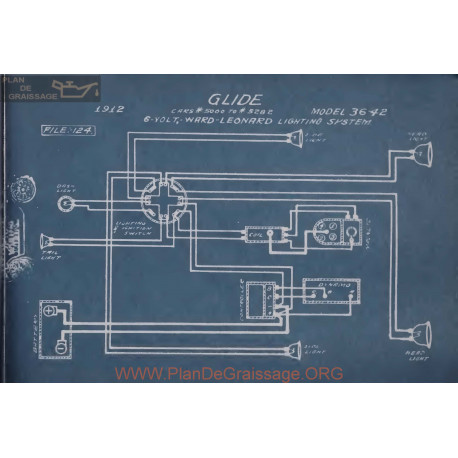 Glide 36 42 6volt Schema Electrique 1912 Ward Leonard