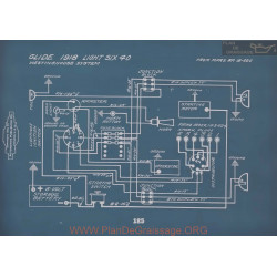 Glide Light Six 40 Schema Electrique 1918