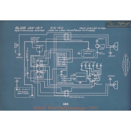 Glide Six 40 Schema Electrique 1916 1917