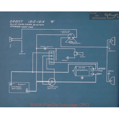 Grant 4 Schema Electrique 1915 1916