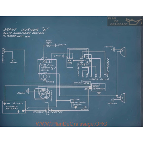 Grant 6 Schema Electrique 1915 1916