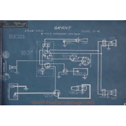 Grant G6 6volt Schema Electrique 1918 1919 Wagner