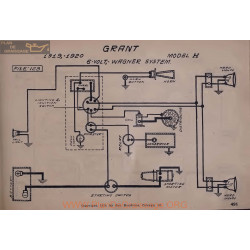 Grant H 6volt Schema Electrique 1919 1920 Wagner V2