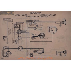 Grant Hx Hy 6volt Schema Electrique 1920 1921 Bijur