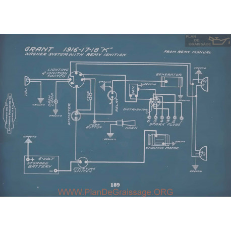 Grant K Schema Electrique 1916 1917 1918 V2