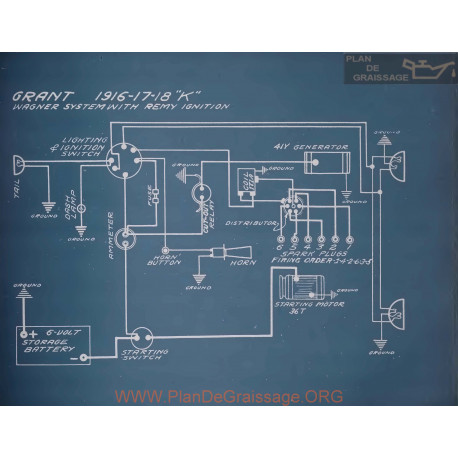 Grant K Schema Electrique 1916 1917 1918