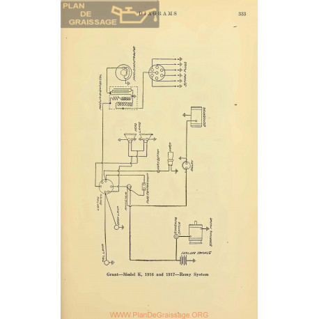 Grant K Schema Electrqieu 1916 1917 Remy