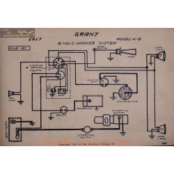 Grant K6 6volt Schema Electrique 1917 Wagner