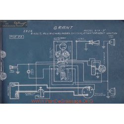 Grant Six V 6volt Schema Electrique 1916 Allis Charmers