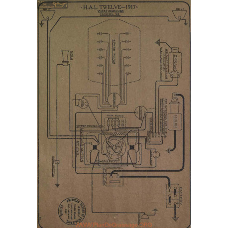 Hal Twelve 21 Schema Electrique 1917 Westinghouse