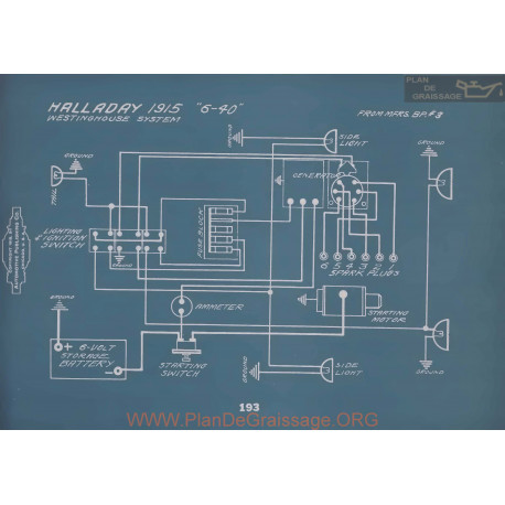 Halladay 6 40 Schema Electrique 1915 V2