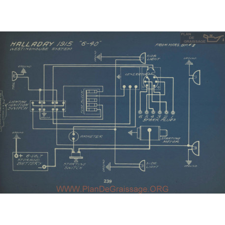 Halladay 6 40 Schema Electrique 1915 Westinghouse