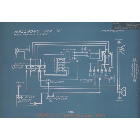 Halladay R Schema Electrique 1916 V2
