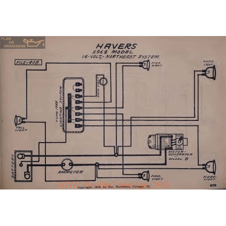 Havers 16volt Schema Electrique 1914 North East