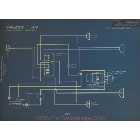 Havers Schema Electrique 1914 North East