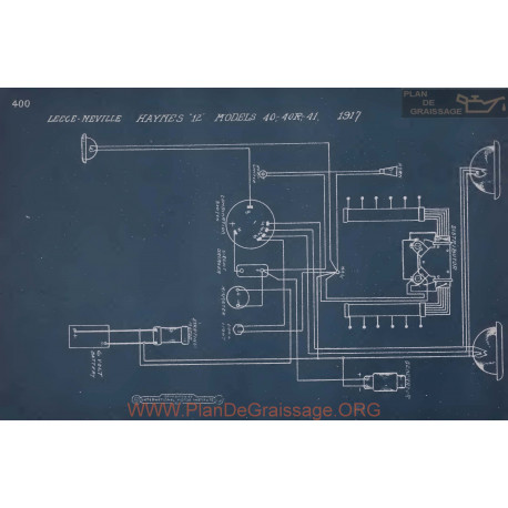 Haynes 12 40 40r 41 Schema Electrique 1917