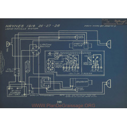 Haynes 26 27 28 Schema Electrique 1914 Leece Neville