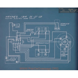 Haynes 26 27 28 Vulcan Gear Shift Schema Electrique 1914