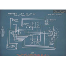 Haynes 26 27 28 Vulcan Schema Electrique 1914