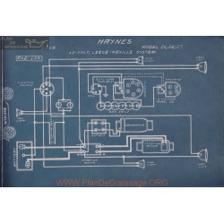 Haynes 26 28 27 12volt Schema Electrique 1914 Leece Neville