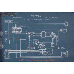 Haynes 34 35 6volt Schema Electrique 1915 1916 Leece Neville