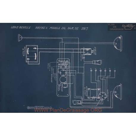 Haynes 36 36r 37 Schema Lectrique 1917