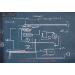 Haynes 36 37 38 39 R 6volt Schema Electrique 1916 1917 1918 Leece Neville