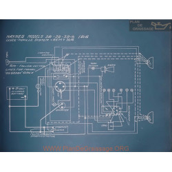 Haynes 38 39 39s Schema Electrique 1918