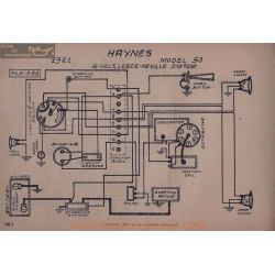 Haynes 50 6volt Schema Electrique 1921 Leece Neville