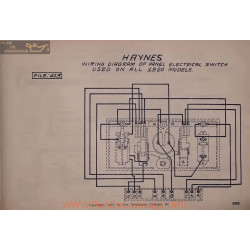 Haynes Electrical Switch All Schema Electrique 1920
