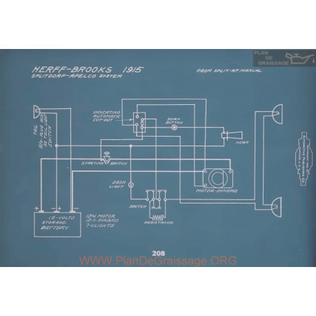 Herff Brooks Schema Electrique 1915 V2