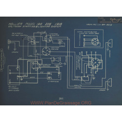 Hollier 188 206 Schema Electrique 1918 Splitdorf