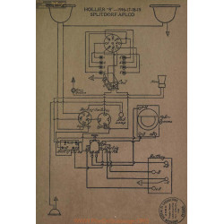 Hollier 8 Schema Electrique 1916 1917 1918 1919 Splitdorf Aplco