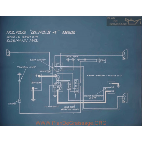 Holmes 4 Schema Electrique 1922